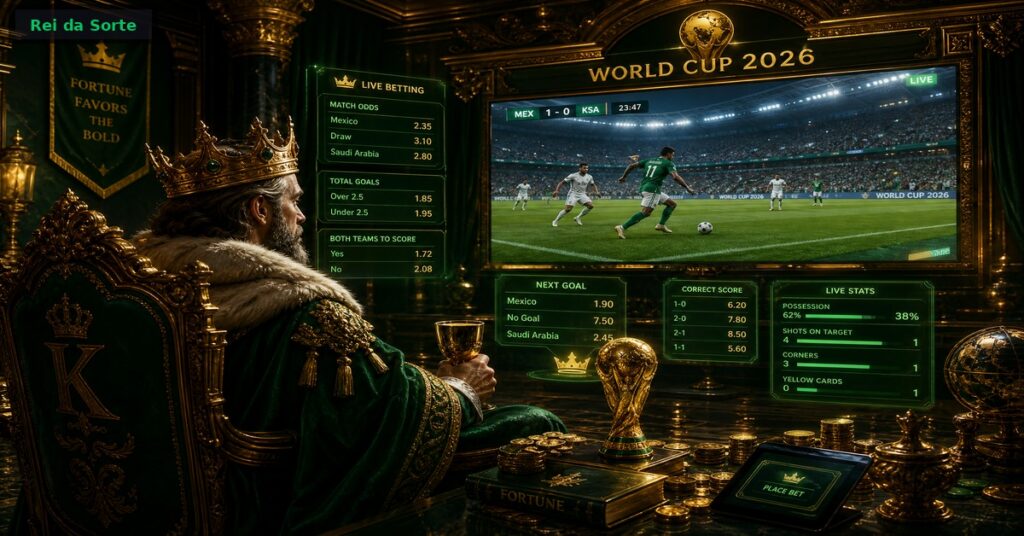 Copa do Mundo 2026 no Rei da Sorte: Guia para Apostar Ao Vivo