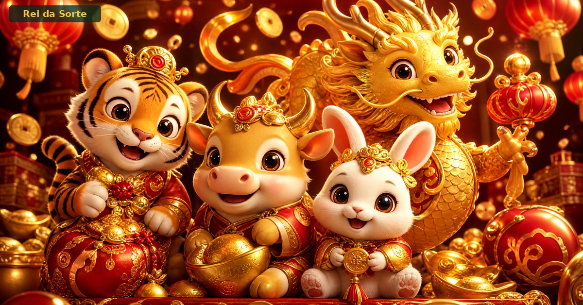 Fortune Tiger, Ox e Rabbit: Jogos Fortune no Rei da Sorte